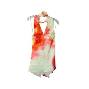 PEPPERMAYO Alicia Satin Halter Mini Dress - Mimosa Blossom - 0